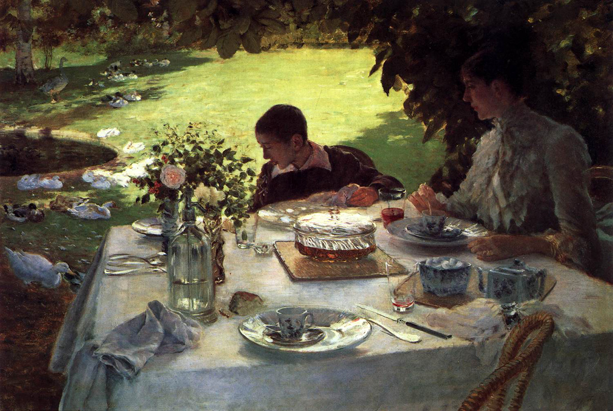 breakfast in the garden